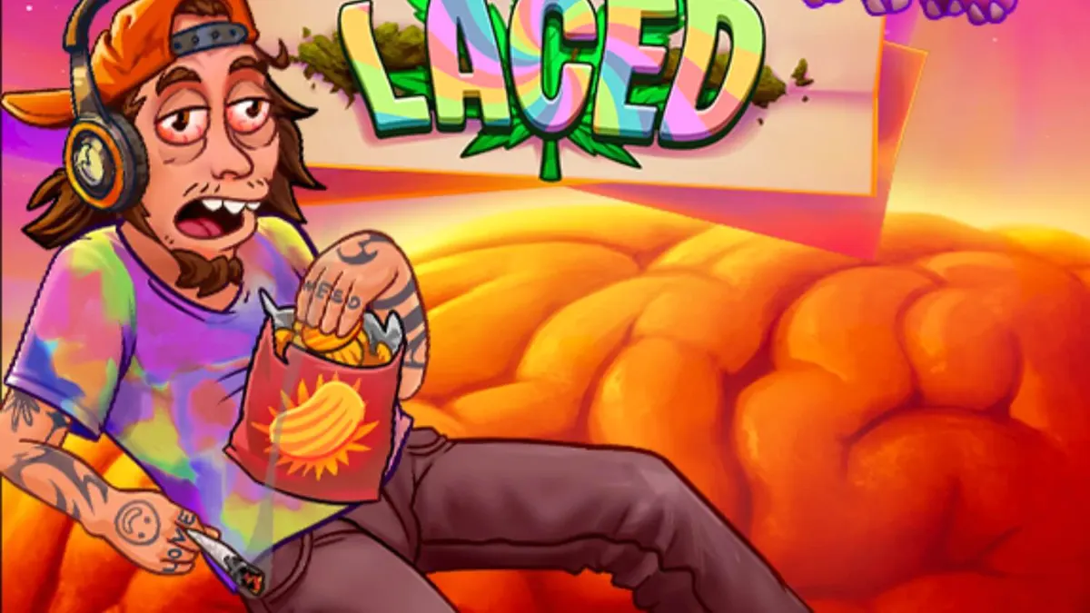 Layar permainan slot Laced dengan tema unik dan fitur Burning Buds