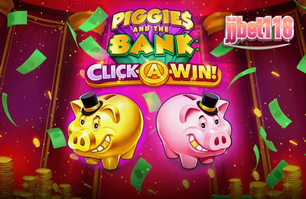 Piggies and the Bank: Click-A-Win slot game interface